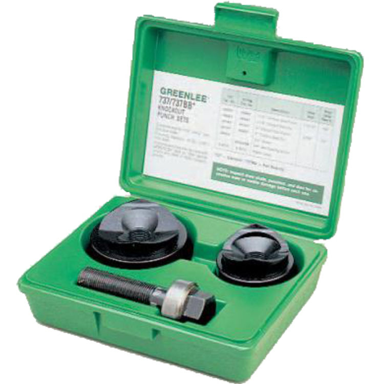 Greenlee 7237BB Conduit Size Manual SlugBuster Knockout Punch Kit (11