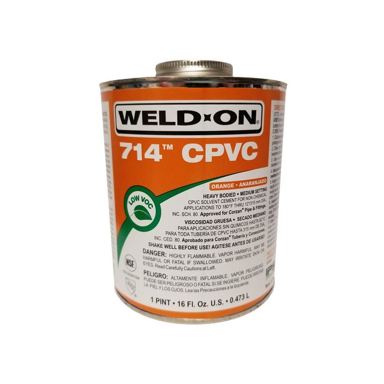 Orange CPVC Cement, Pint PlumbersStock