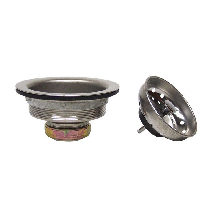 2547 Everbilt 2547 Fit-All Sink Strainer Stainless Steel Rim and Basket