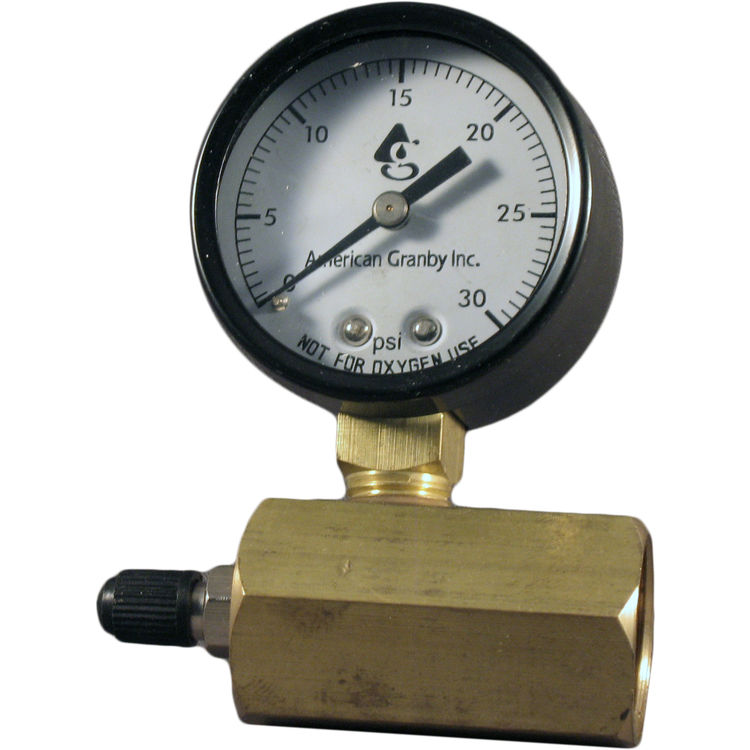 American Granby 30# Air Test Gauge with 3/4