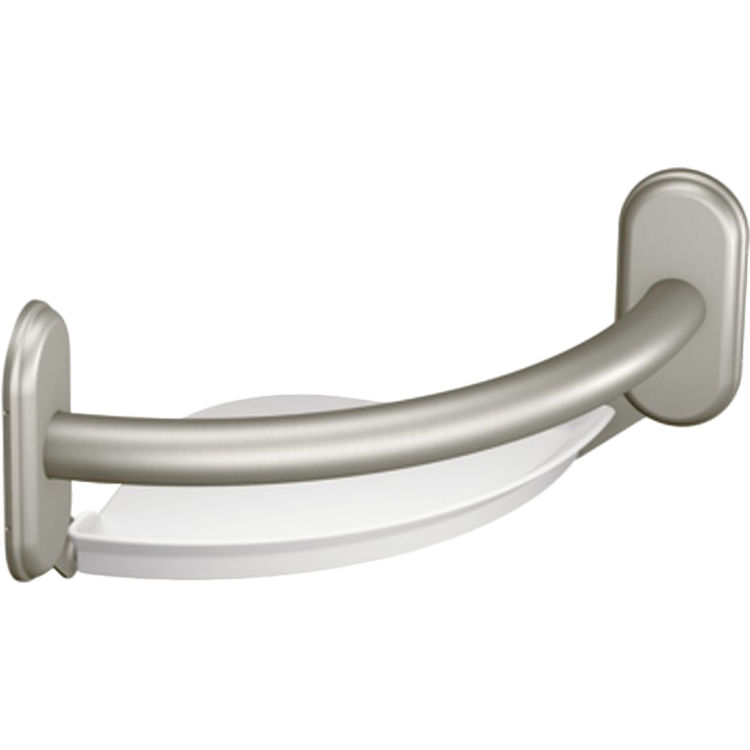 Moen LR2354DBN Grab Bar Brushed Nickel 9" Grab Bar With Accessories