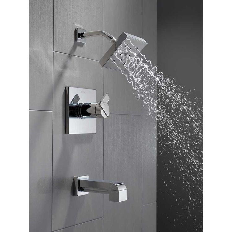 View 7 of Delta T17467 Delta T17467 Chrome Ara H20kinetic Tub and Shower Trim