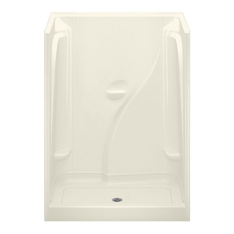 Aquatic CAE160R-BI Aquatic Industries CAE160R-BI Biscuit 60x36x78 Acrylic Shower with Center Drain