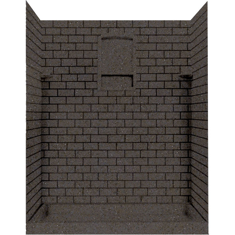 Swanstone Stmk72 4848 124 Subway Tile Shower Wall Kit 48x48x72 Canyon Swanstone Stmk72 4848 124 Subway Tile, Subway Tile Shower Surround Kit