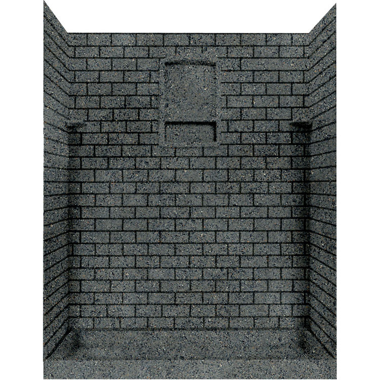 Swanstone STMK9648NEO071 Neo Angle Indian Grass Shower Wall Kit