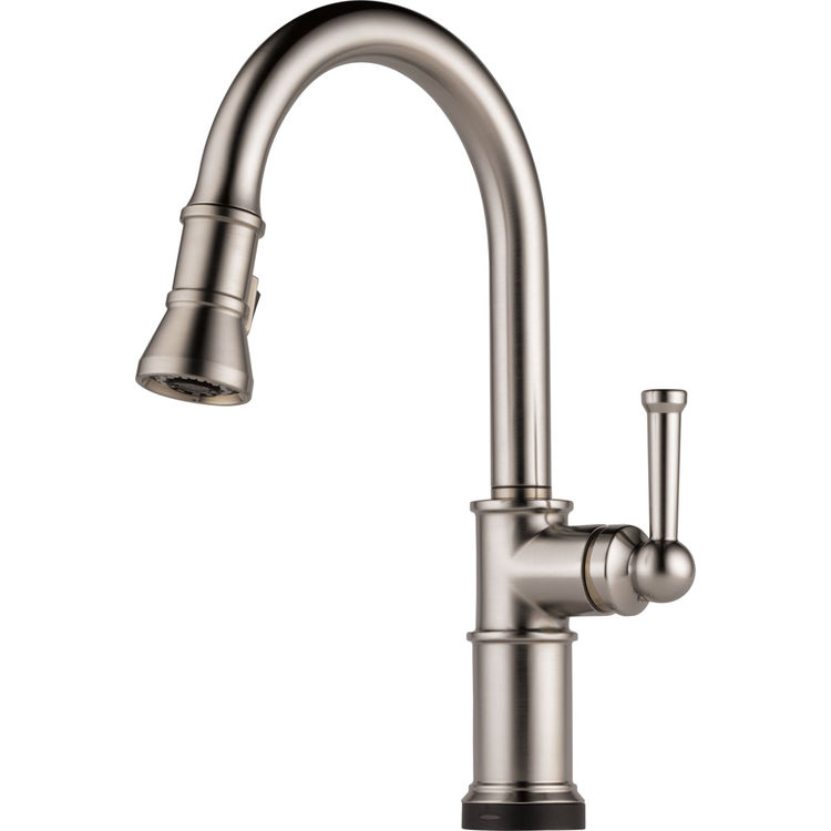 Brizo 64025LFSS Stainless Artesso Single Handle PullDown Kitchen Faucet