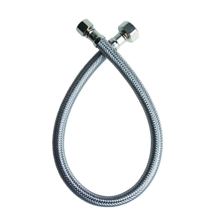 Water Supply Hose 24inches Faucet Connector 3/8" Flexible Stainless Steel Basin⚡ 