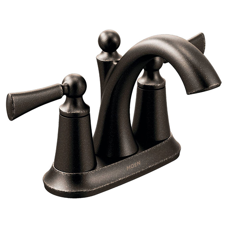 Moen 4505ORB Moen 4505ORB Wynford Oil Rubbed Bronze Two Handle Lavatory Faucet
