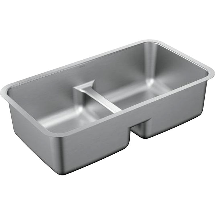 Moen G18252 Moen G18252 Stainless Double Bowl Undermount Sink