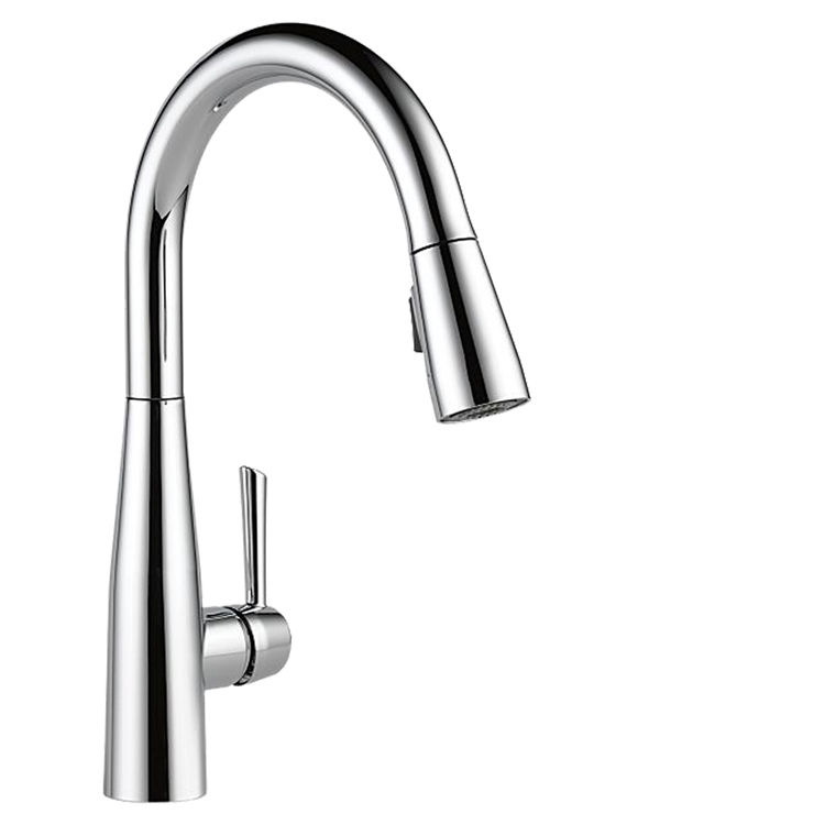 Delta 9113-DST Delta 9113-DST Chrome Single Handle Pulldown Kirchen Faucet
