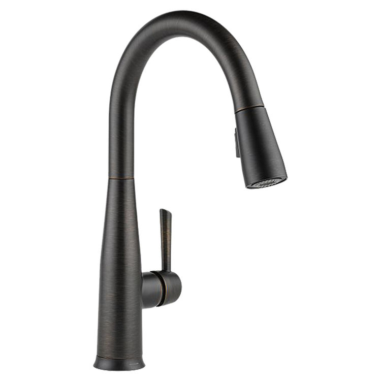 Delta 9113T-RB-DST Delta 9113T-RB-DST Essa Venetian Bronze Single Handle Pulldown Kitchen Faucet