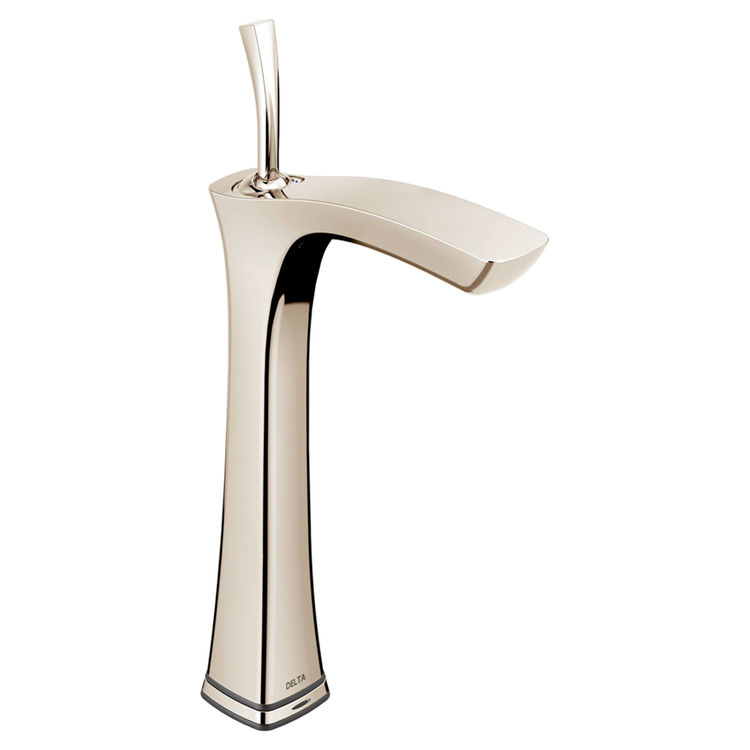 Delta 752TLF-PN Delta 752TLF-PN Polished Nickel Single Handle Vessel Lavatory Faucet