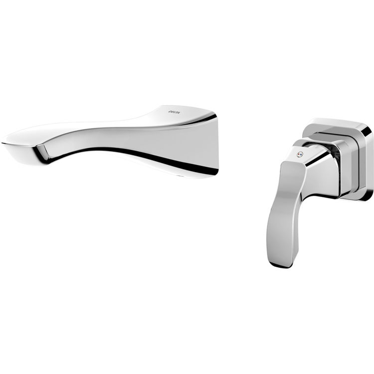Delta T552LF-WL Delta T552LF-WL Chrome Single Handle Wall Mount Lavatory Faucet