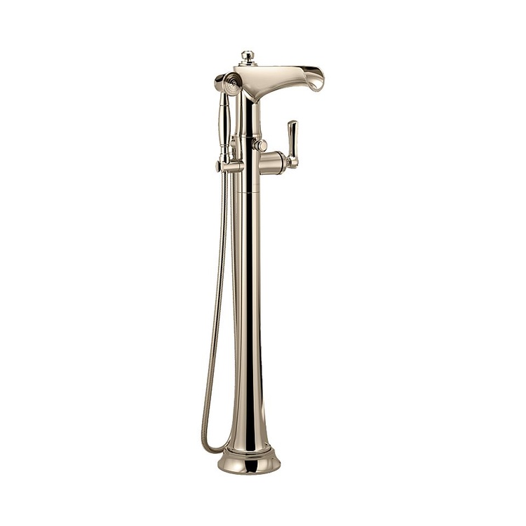 Brizo T70161-PN Brizo T70161-PN Polished Nickel Rook Freestanding Floor Mount Tub Filler