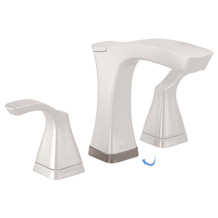 Delta RP78739SS Delta RP78739SS Tesla Flange and Gasket for 2H Bathroom Faucet, Stainless