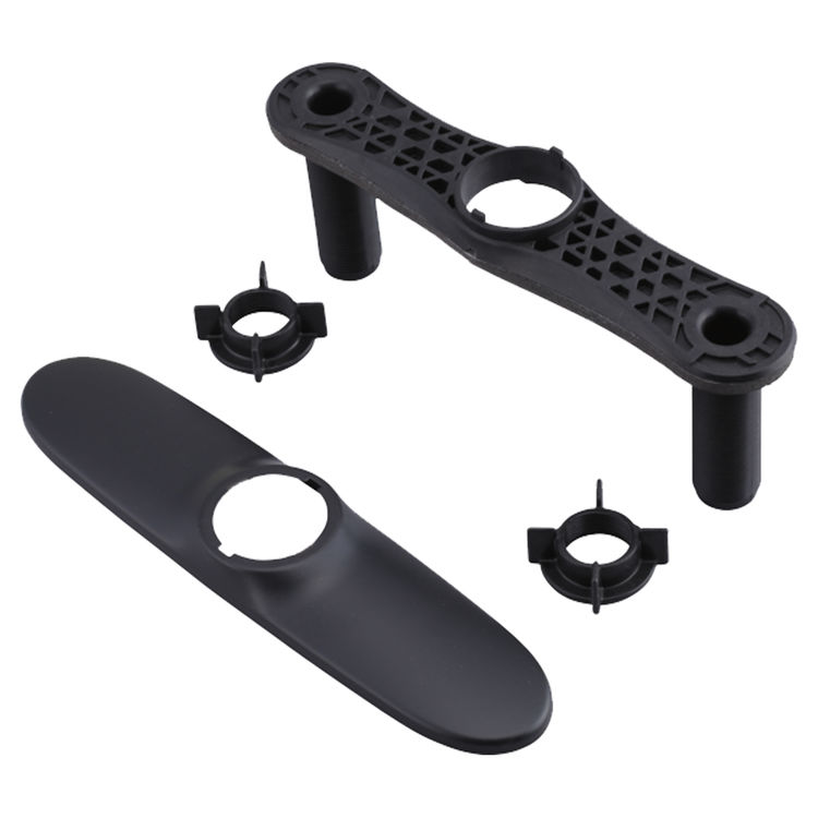 View 2 of Delta RP70714BL Delta RP70714BL Escutcheon with Baseplate and Nuts, Matte Black