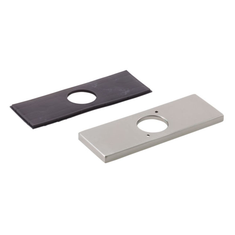Delta RP78358SS Delta RP78358SS Modern Rectangular 3-Hole Escutcheon and Gasket, Stainless