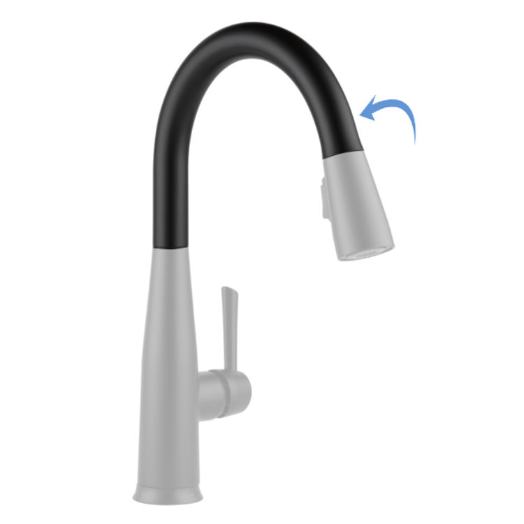 Delta RP80520BL Delta RP80520BL ESSA Kitchen Spout Assembly - Matte Black