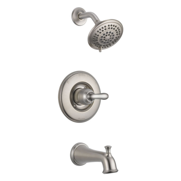 Delta T14494-SSSOS Delta T14494-SSSOS LINDEN Tub and Shower Trim with Slip-On Spout - Brilliance Stainless
