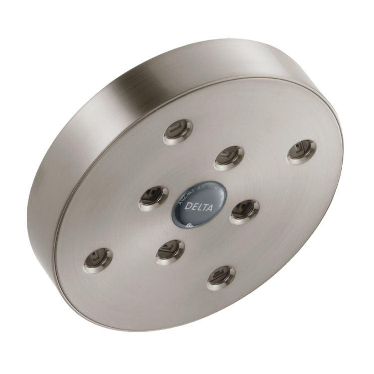 Delta RP70175-SS15 Delta RP70175-SS15 ARA Single Function Shower Head with H2Okinetic Technology, 1.5 GPM- Brilliance Stainless