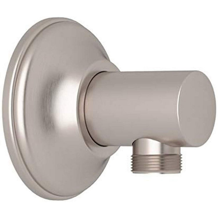 Rohl 1690STN Rohl 1690STN Polished Nickel Modern Cylindrical Wall Supply Outlet Only