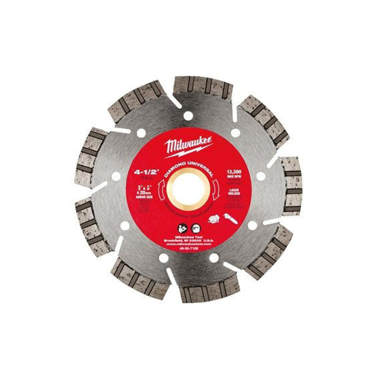 Milwaukee 49-93-7105 Milwaukee 49-93-7105 Diamond Universal Segmented Turbo Blade, 4-1/2