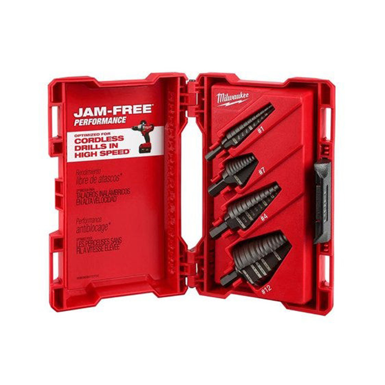 Milwaukee 48-89-9223 Milwaukee 48-89-9223 Step Bit 4-pc Set (#1, #4, #7, #12)