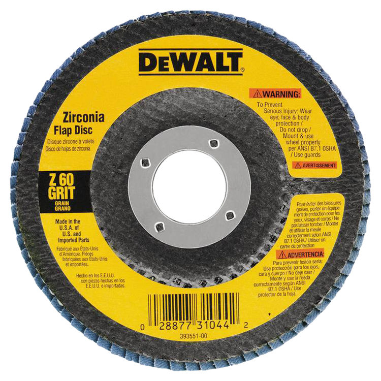 Dewalt Dw10 1 Grit 4 1 2 X 7 8 Angle Grinder Disc
