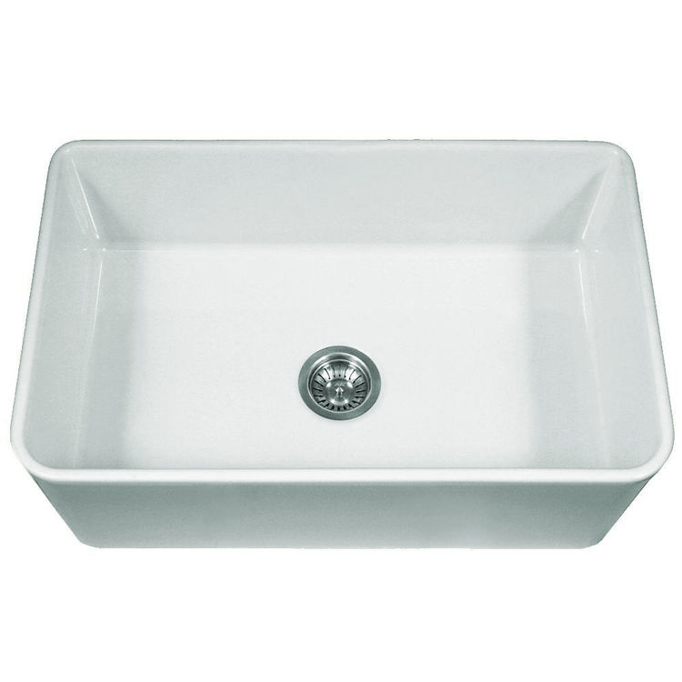 Blanco 441695 White Cerana Apron-Front Bowl Sink, Fire Clay