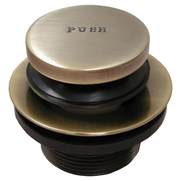 Jones Stephens P3562AB Jones Stephens P3562AB Antique Brass Toe-Touch Tub Drain