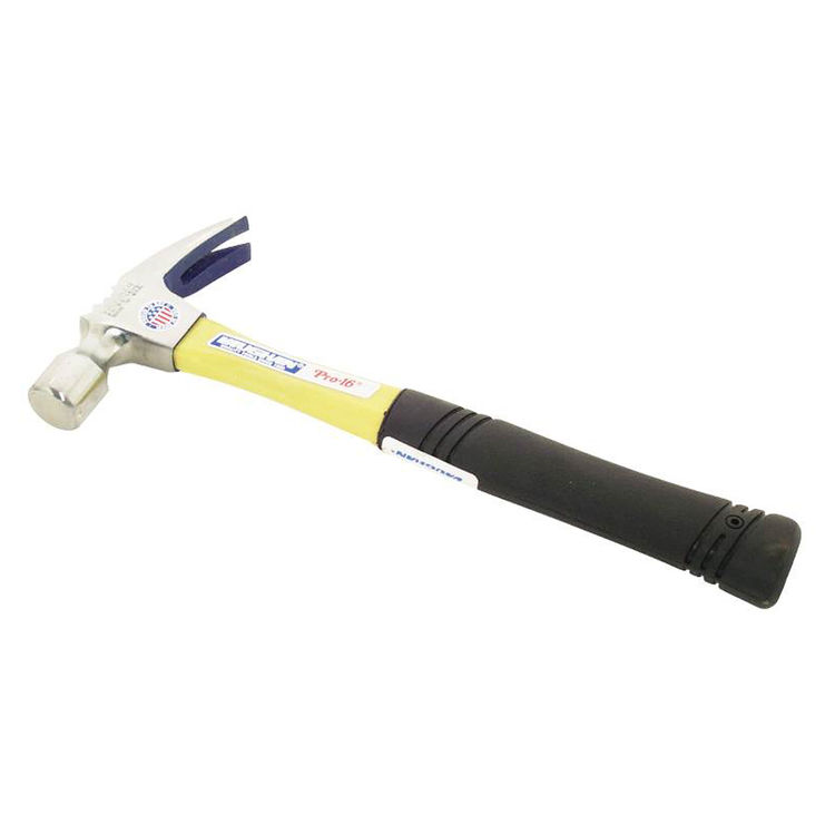 Vaughan And Bushnell FS99 999 Straight Claw Hammers, Fiberglass Handle, 16 Oz Head