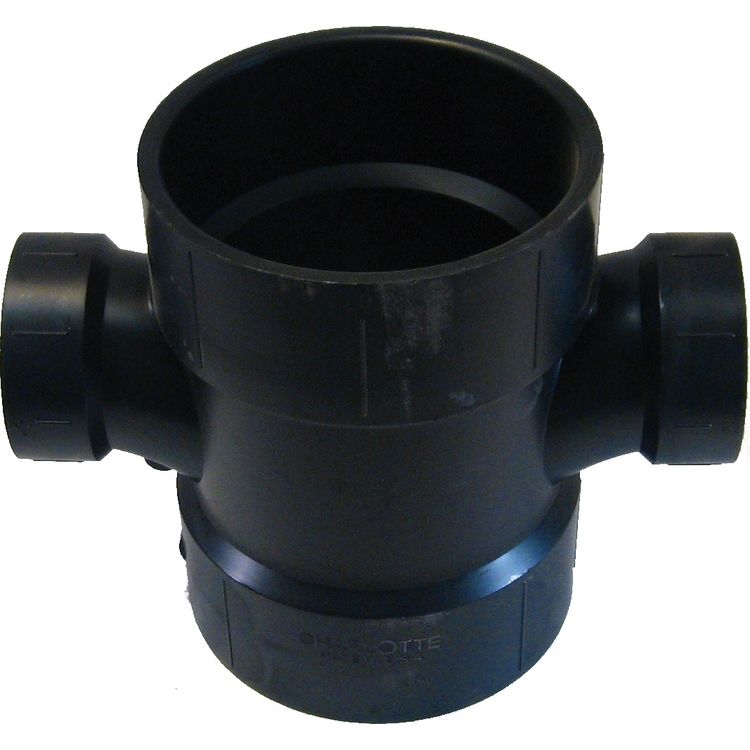 4 X 2 Inch Abs Double Sanitary Tee Abs Construction Plumbersstock
