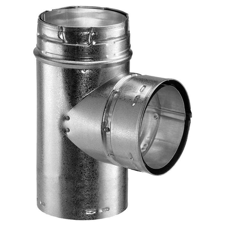 View 2 of M&G DuraVent 6GVTR3 DuraVent 6GVTR3 Type B Gas Vent 6-Inch Reduction Tee