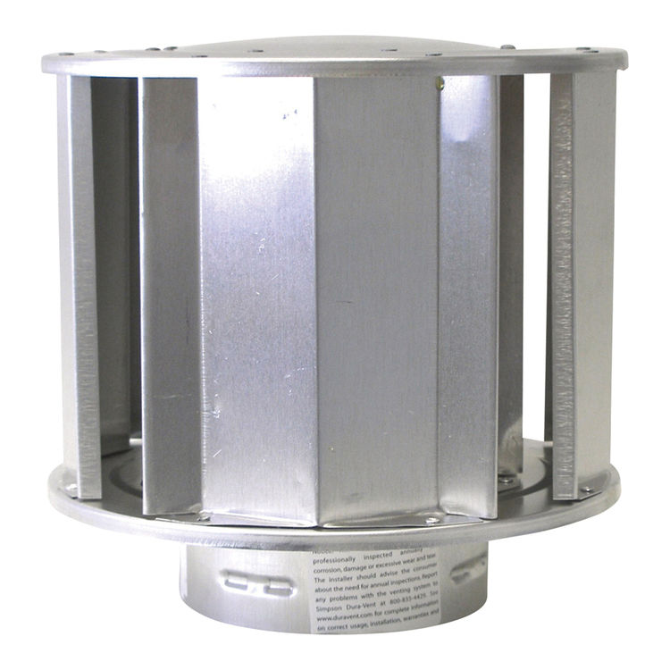 DuraVent 5GVVTH Type B Gas Vent 5" HighWind Cap PlumbersStock