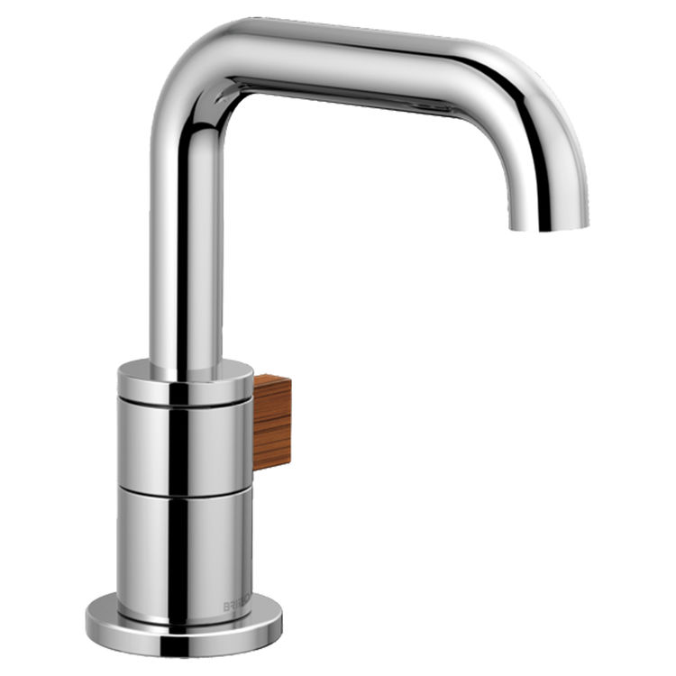 Brizo 65035LF-PCTK Brizo 65035LF-PCTK Chrome/Teak Wood One Handle Lavatory Faucet
