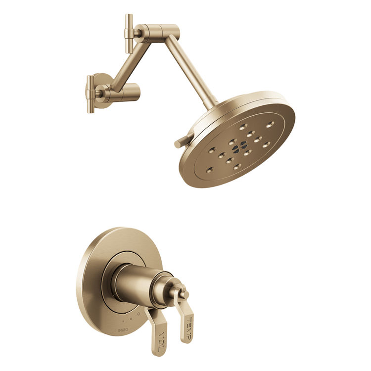 Brizo T60235-GLLHP Brizo T60235-GLLHP Luxe Gold Thermostatic Shower Only Trim