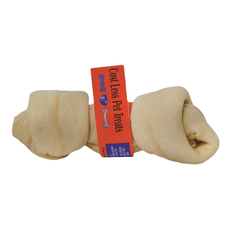 Cost Less 1057 Cost Less 1057 Rawhide Treats, Beef Cattle Hide - Knot, 10 In Lgth