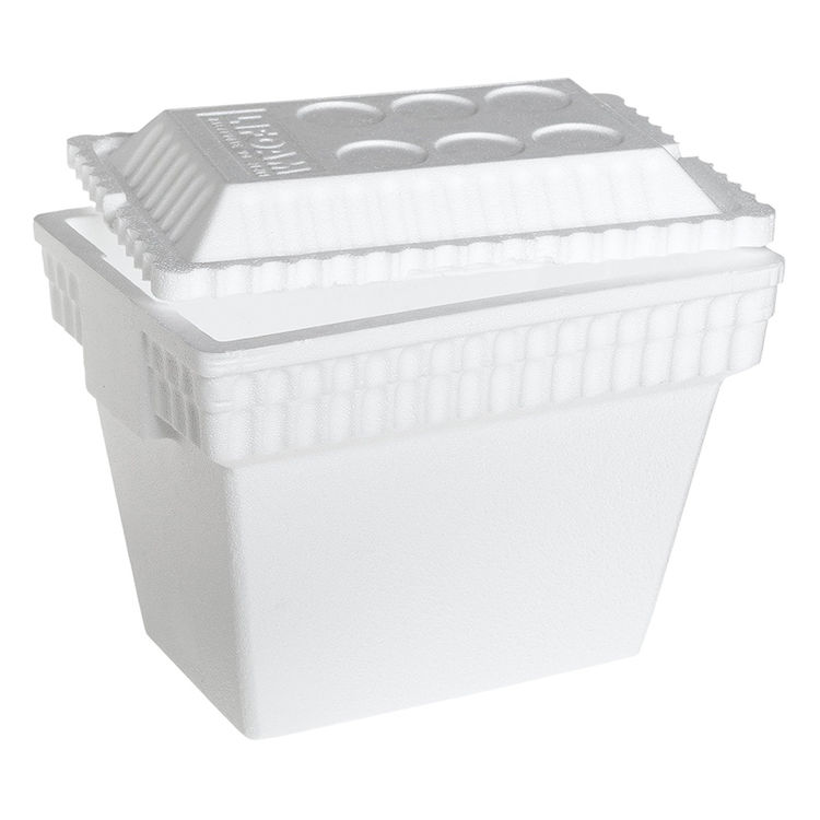 Lifoam Industries 3542 Ice Chest With Molded Handle, 30 qt, Styrofoam