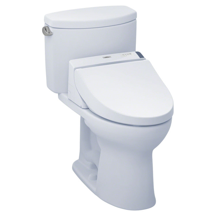 TOTO MW4542044CEFG#01 WASHLET+ Drake II Two-Piece Toilet w ...