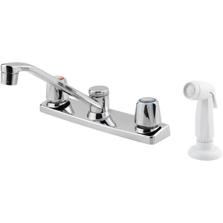 Pfister G135-4000 Pfister G135-4000 Pfirst Two Handle Kitchen Faucet With Spray