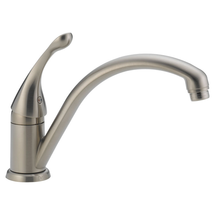 Delta 141-SS-DST Delta 141-SS-DST Collins Single Handle Kitchen Faucet in Stainless Steel Finish
