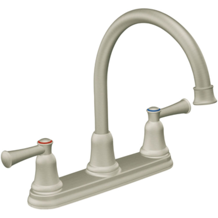 Cleveland Faucet CA41611SL Moen CFG CA41611SL Capstone Series Two-Handle Kitchen Faucet (Stainless Steel)