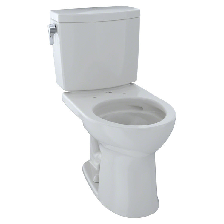 TOTO Drake II 1G TwoPiece Round 1.0 GPF Universal Height Toilet with
