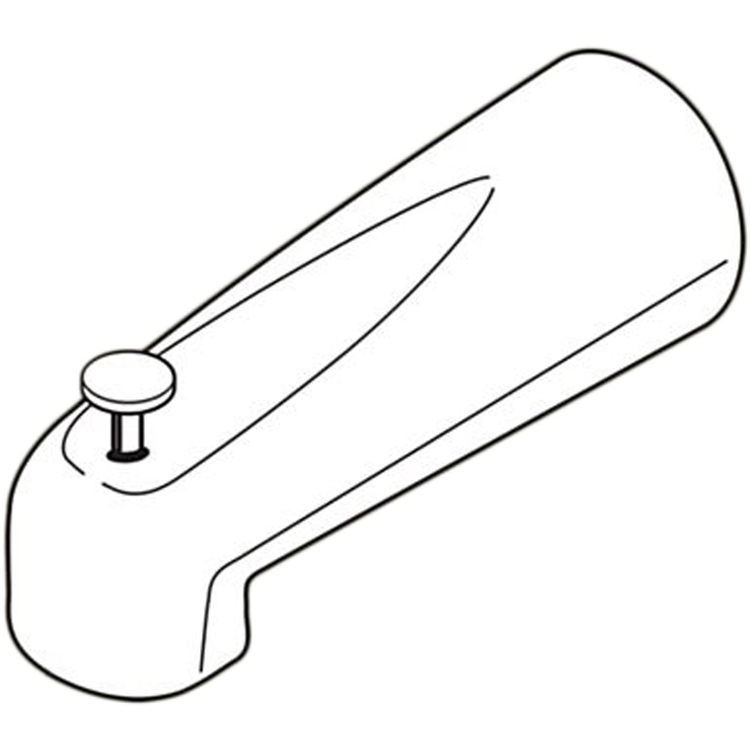 Delta RP36497PB Delta RP36497PB Delta Tub Spout - Pull-Up Long Diverter (Polished Brass)