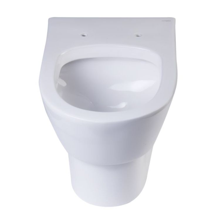View 3 of Eago WD332 EAGO WD332 Wall Mounted Dual Flush White Ceramic Toilet - White