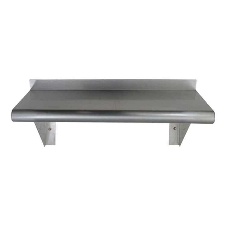 Whitehaus CUWS1036-C Whitehaus CUWS1036-C Culinary Pre-Assembled Shelf with a Bull Nose Edge, Stainless Steel