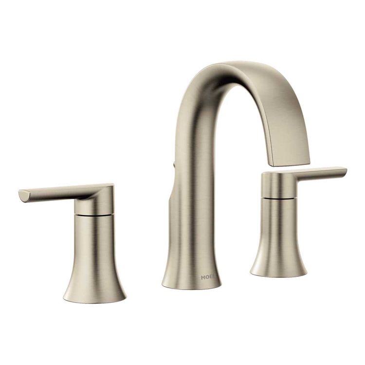Moen TS983BN Doux TwoHandle Roman Tub Faucet Trim, Brushed Nickel