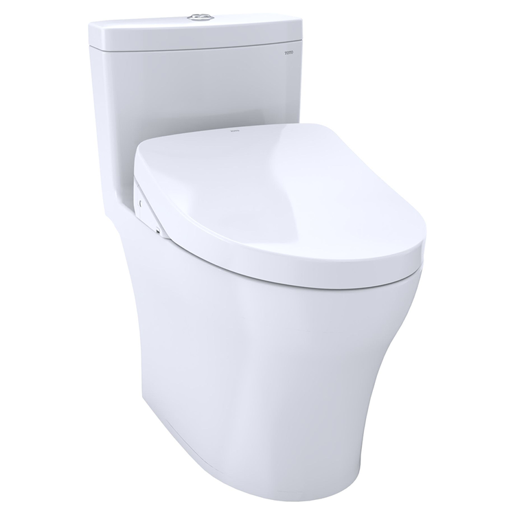Totowashlet Aquia Iv One Piece Elongated Dual Flush 1 28 And 0 8gpf Toilet With Auto Flush S500e Bidet Seat Cotton White Mwcemfga 01 Totowashlet Aquia Iv One Piece Elongated Dual Flush 1 28 And 0 8gpf Toilet With Auto Flush S500e Bidet Seat Cotton White Mwcemfga 01