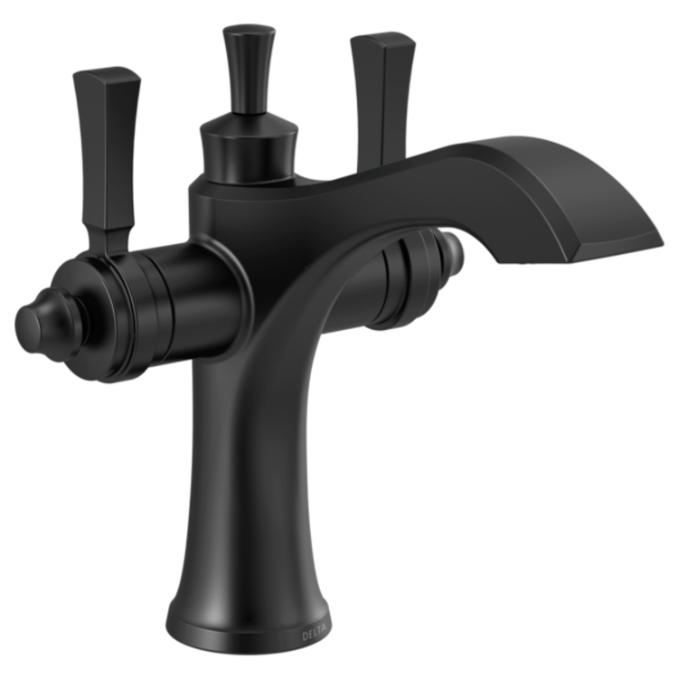 Delta 856 Bl Dst Dorval Two Handle Lavatory Faucet Matte