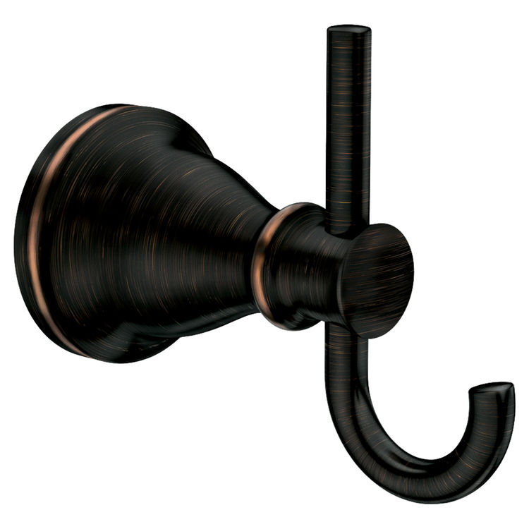 Moen My2703brb Hilliard Double Robe Hook Mediterranean Bronze